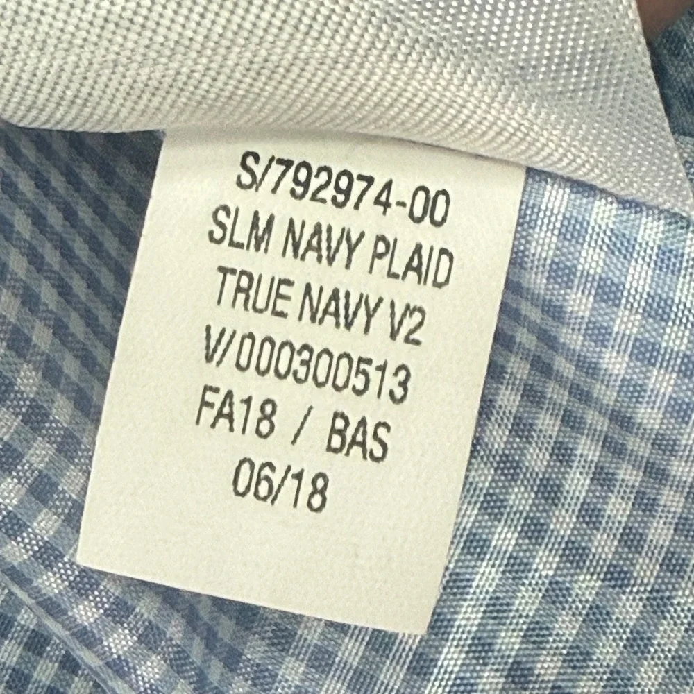 Banana Republic Blazer Mens 44‎ Regular Navy Plaid Slim Fit Sport Coat 792974-00
